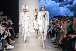 Показ коллекции Julia Dilua на Mercedes-Benz Fashion Week Russia.